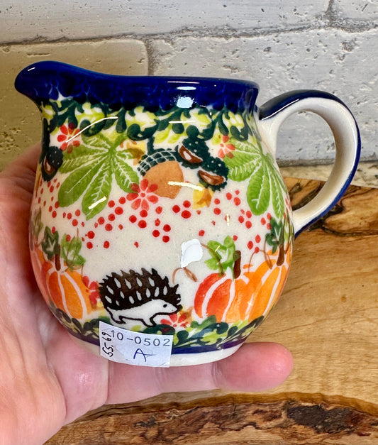 Kalich, 2026 Hedgehog, Pumpkins, Acorns, Creamer/Small Pitcher 6 oz.
