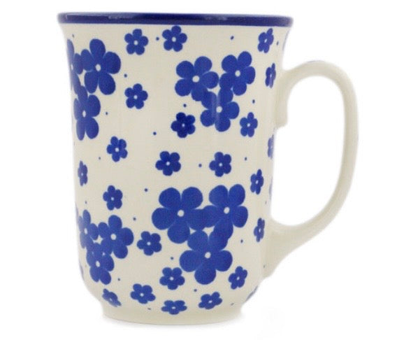 Ceramika Artystyczna, Cobalt Meadow Bistro Mug 18 oz