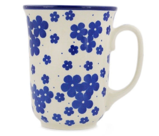 Ceramika Artystyczna, Cobalt Meadow Bistro Mug 18 oz