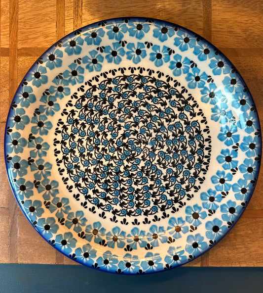 Ceramika Bona Polish Pottery, Pansy Plenty, Dinner Plate