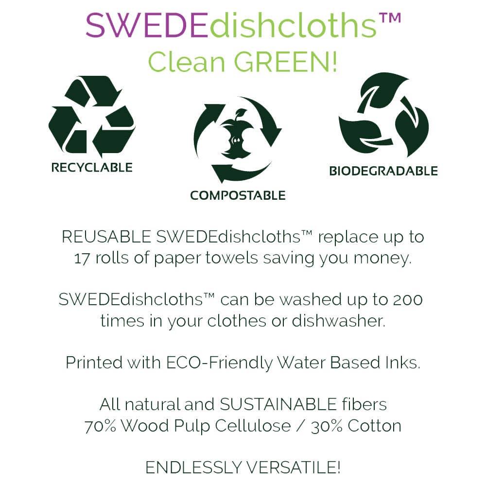 Swedish Dishcloth Baby Turtles going to Sea