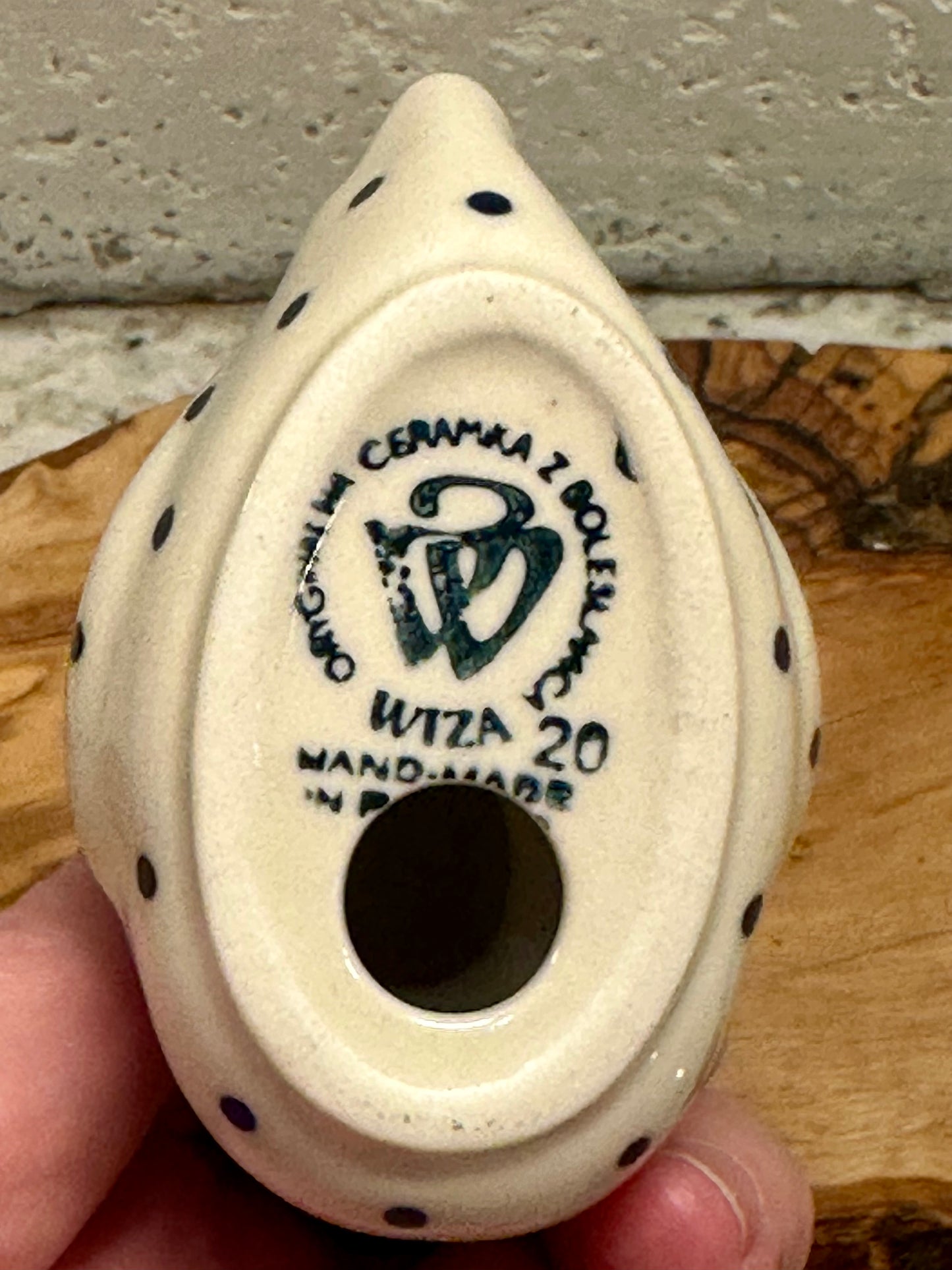 Wiza, Blues and Dots, Duck Figurine
