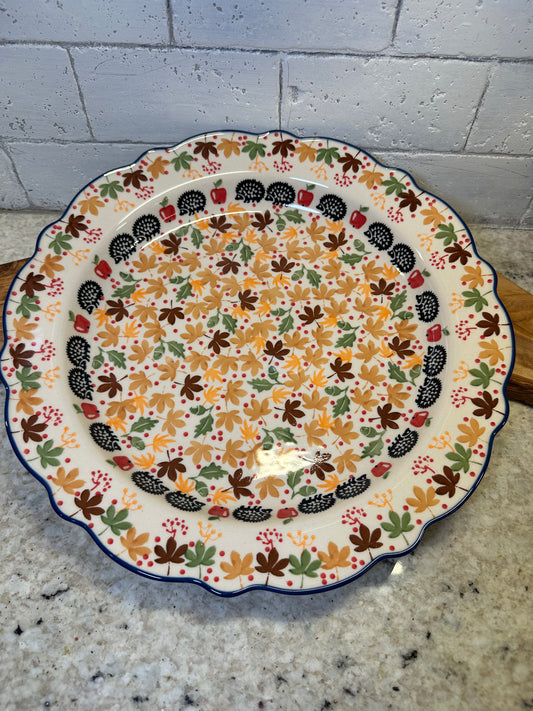Manufaktura, Hedgie, Scalloped Large Platter
