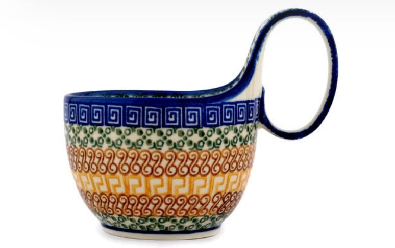 Ceramika Artystyczna, Grecian Sea, Loop Mug/Bowl