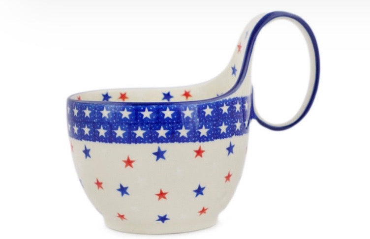Ceramika Artystyczna, American Stars and Stripes, Loop Bowl/Mug