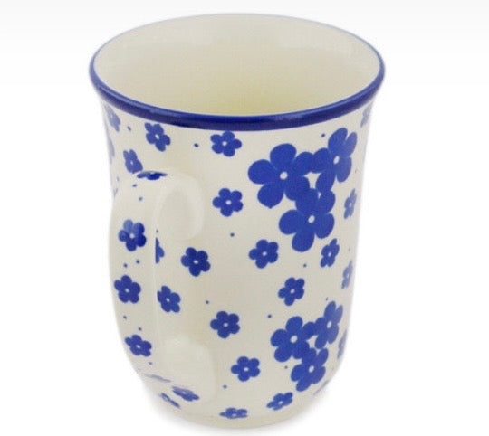Ceramika Artystyczna, Cobalt Meadow Bistro Mug 18 oz
