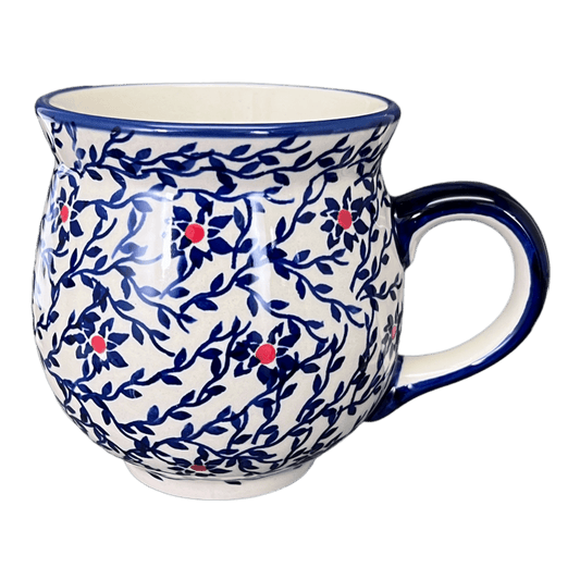 Mug, Belly Mug, 16 oz Large in "Blue Canopy" by Manufaktura