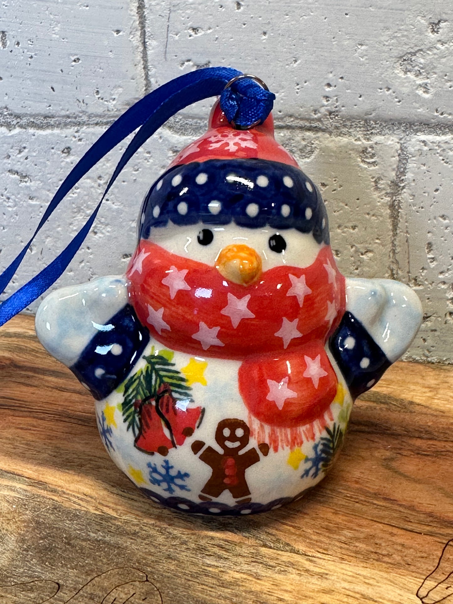 Kalich, Gingerbread, Snowman Ornament