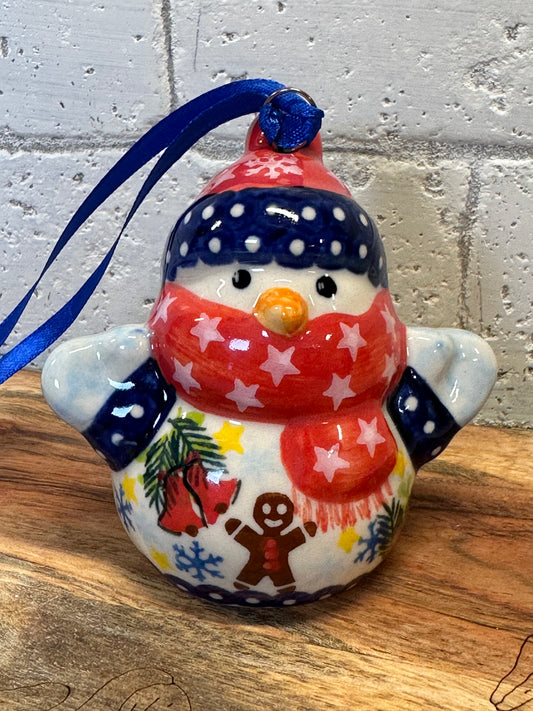 Kalich, Gingerbread, Snowman Ornament