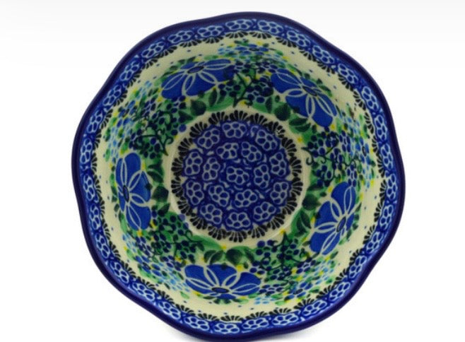 Ceramika Artystyczna, Unikat Morning Glory, Scalloped Bowl