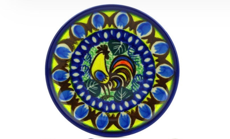 Ceramika Artystyczna, Summer Rooster, Mini Plate/Coaster