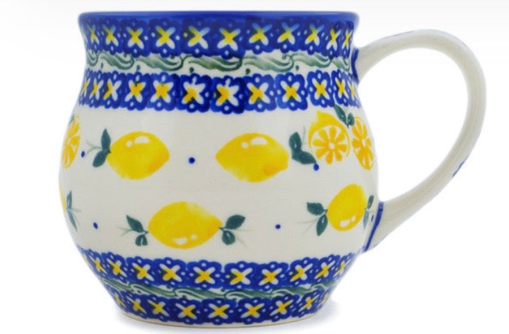 Ceramika Bona, When Life Gives You Lemons, Medium Bubble Mug 12 oz.