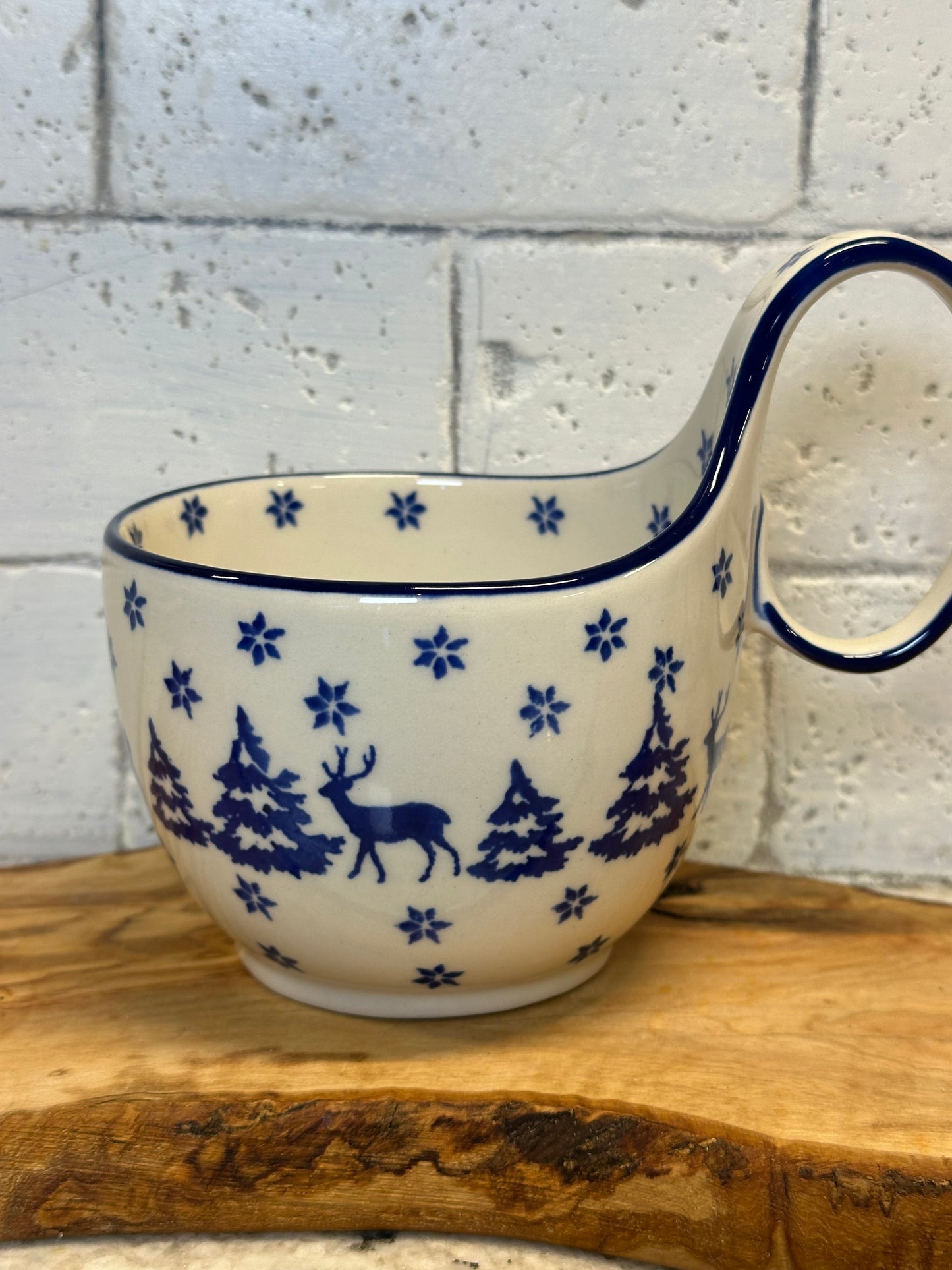 Ceramika Artystyczna, Winter Deer, Loop/Soup Mug