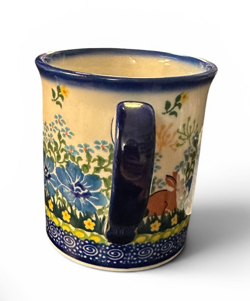 Kalich, Bunny and Blue Flower Straight Mug 10 oz