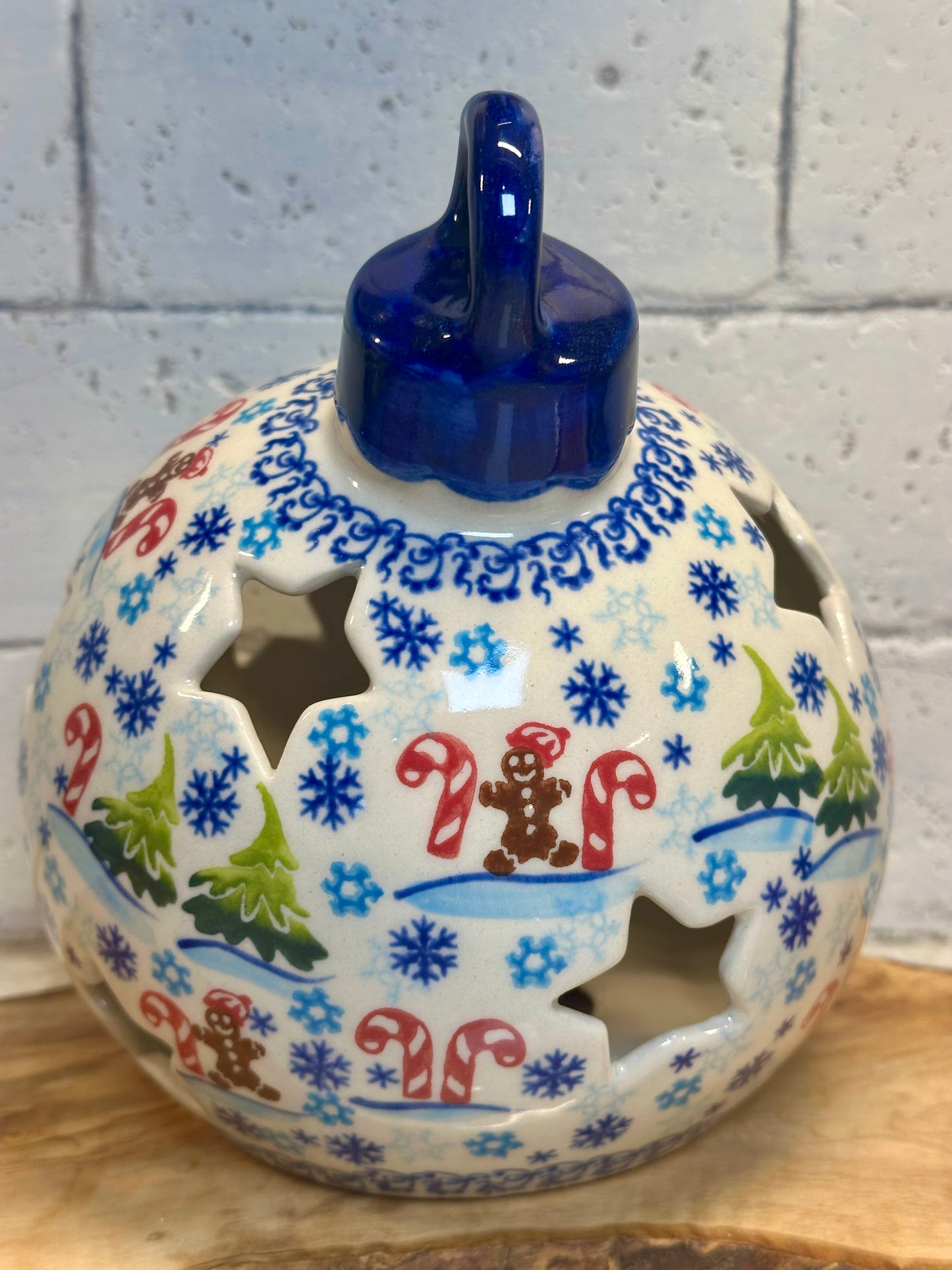 Vena, Gingerbread House Ornament Luminary 7"