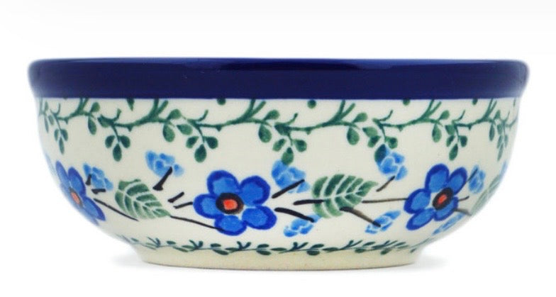 Ceramika Artystyczna, Blue Blossom, Small Bowl 4"