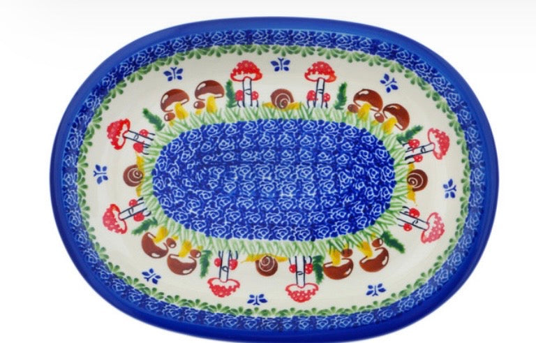 Nina, Gardens In Poland, Oval Platter 11.5"