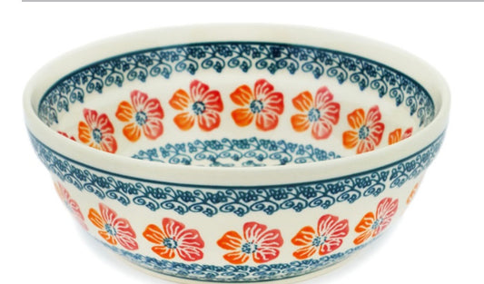 Zaklady Polish Pottery, Garden Glad, Bowl