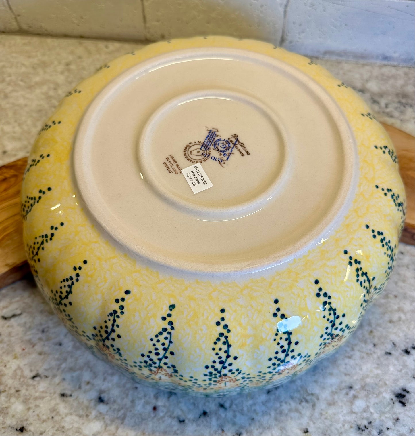 Manufaktura, Roksana Agata, Scalloped Bowl 11"