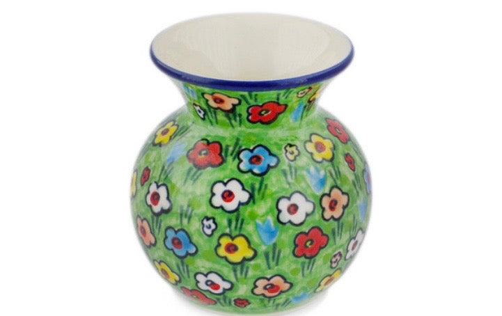 Ceramika Artystyczna, Unikat U4878, Whimsical Garden, Vase