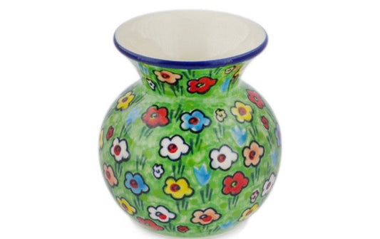 Ceramika Artystyczna, Unikat U4878, Whimsical Garden, Vase
