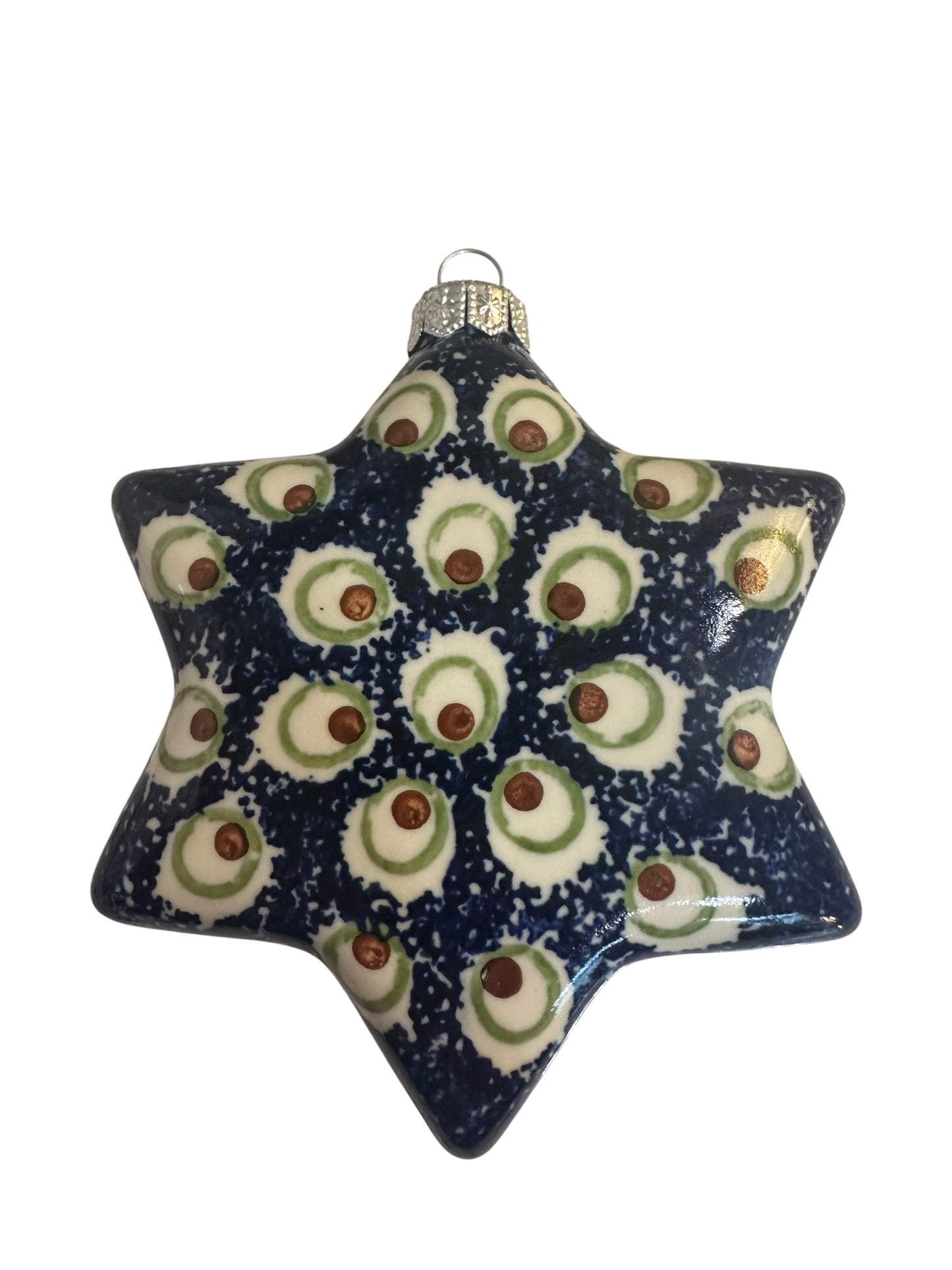 Wiza, Peacock Kaleidoscope, Star Ornament 5"