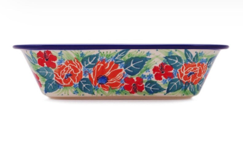 Ceramika Artystyczna, UnikatU5145,  Harmonious Rectangular Baker