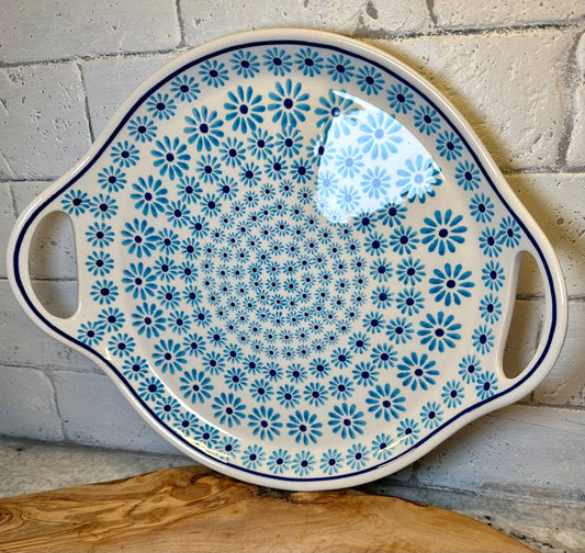 Zaklady, Blue Daisy Delight, Tray with Handles