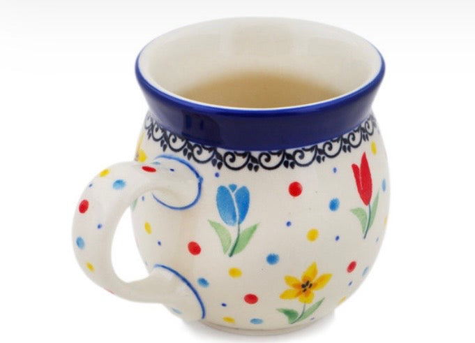 Ceramika Artystyczna, Unikat U4975, Full Bloom, Small Bubble Mug