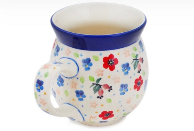 Ceramika Artystyczna, Unikat U4975, Full Bloom, Large Bubble Mug