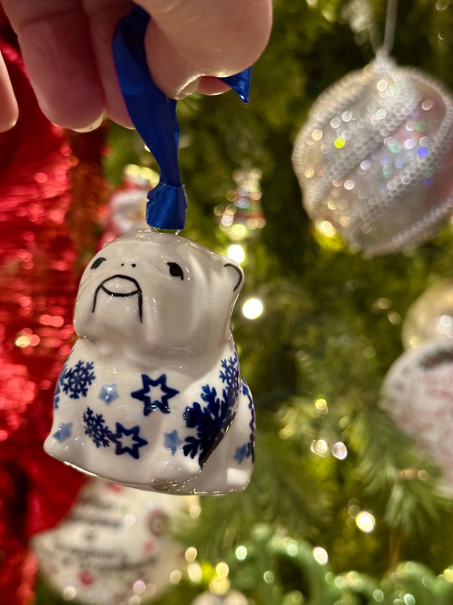 Manufaktura Snowflake Bulldog Ornament