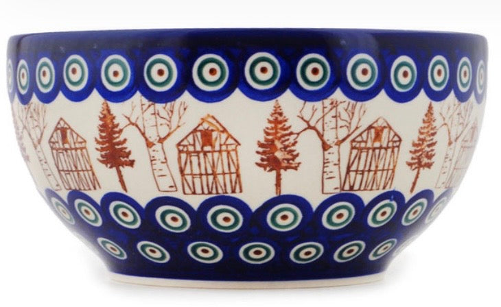 Bona, Blue Eyes Village, Bowl, 7.5"