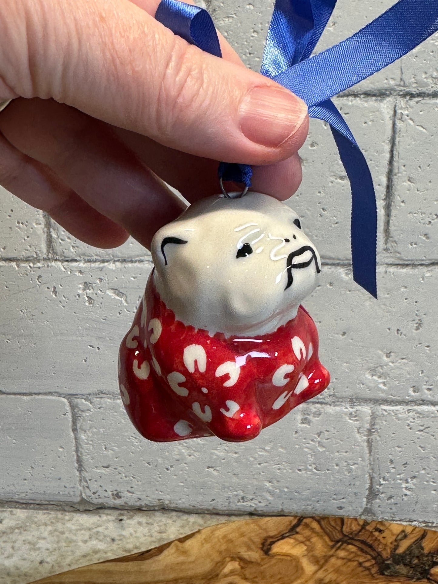 Manufaktura, Red Blossom, Bulldog Ornament