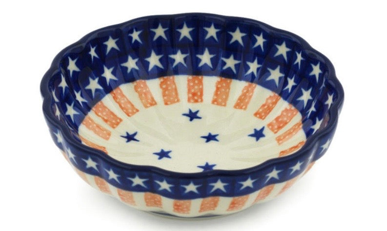 Ceramika Artystyczna, Classic Americana, Scalloped Fluted Bowl, 5"