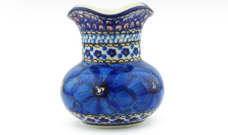 Ceramika Artystyczna, Unikat 408, Cobalt Poppies, Vase