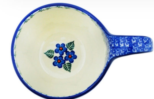 Ceramika Artystyczna, Blue Blossoms, Loop Mug/Soup/Dip Bowl