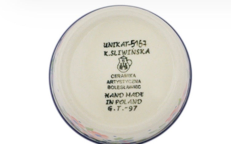 Ceramika Artystyczna, U5167 Verdant Hummingbird Spring, Ramekin Bowl