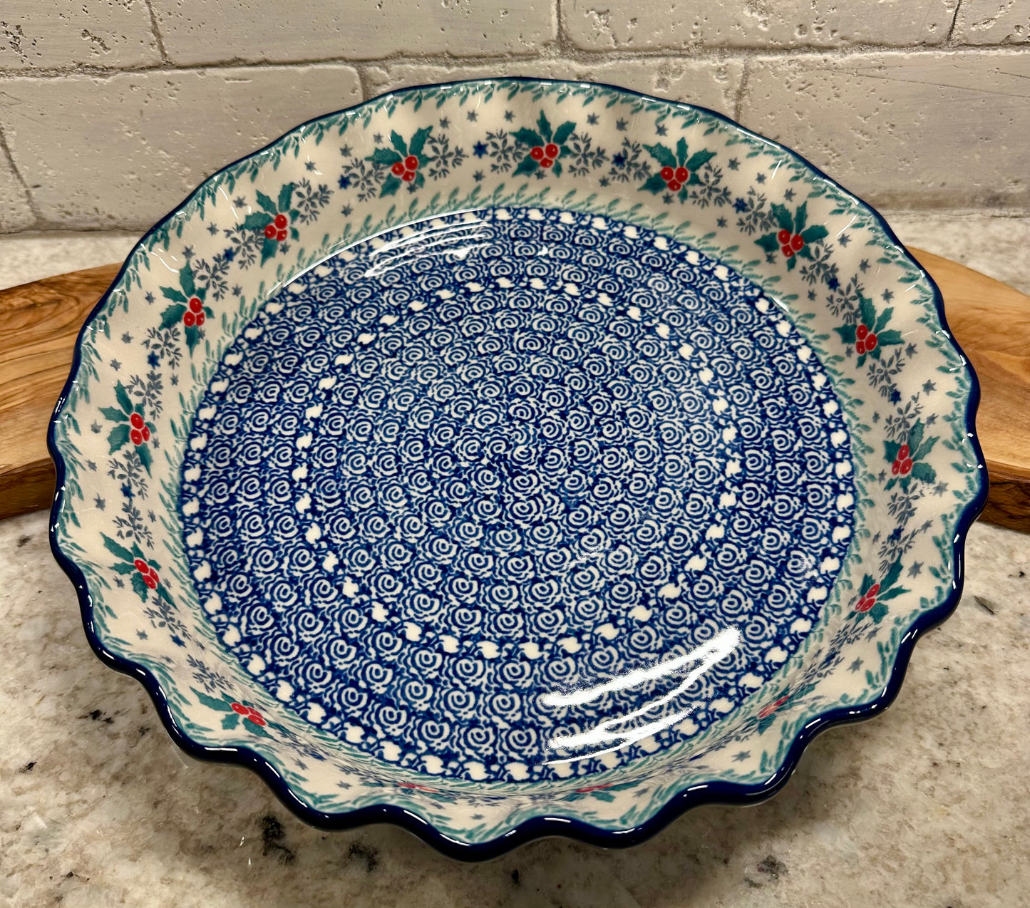 Ceramika Artystyczna, Winter Joy, Pie Plate