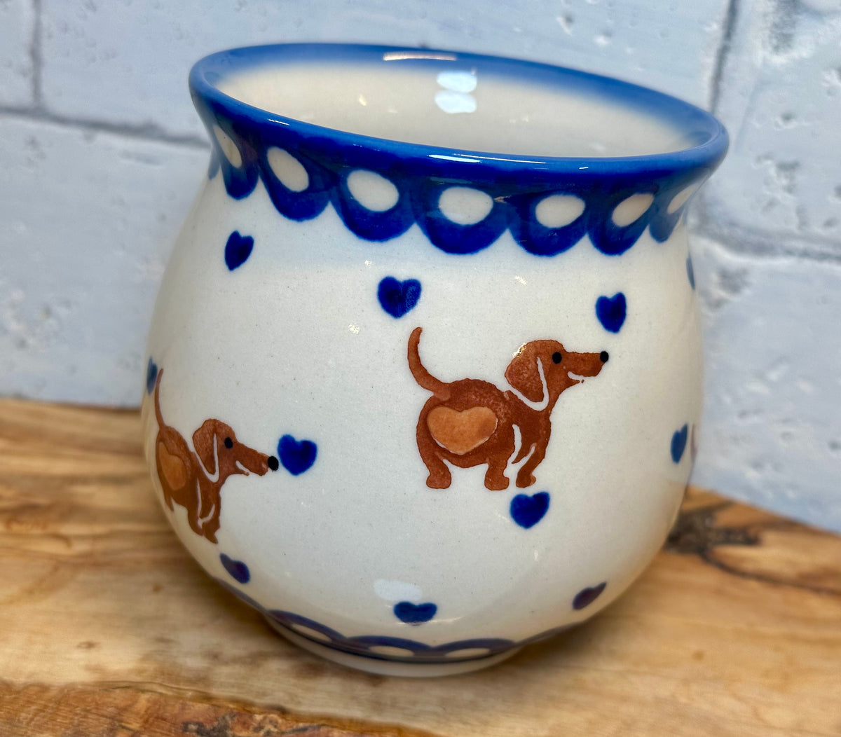 Kalich, 2Q Brown Dachshund, Medium Bubble Mug