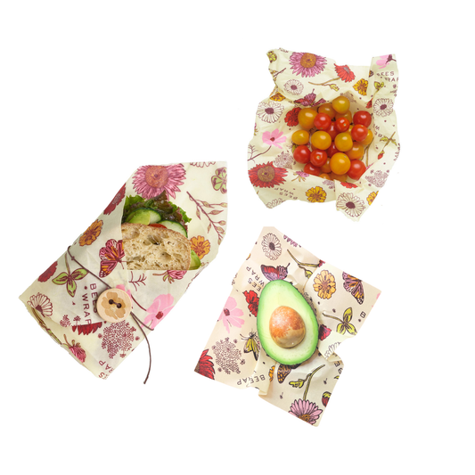 Bee's Wrap, Lunch 3 Pack - Meadow Magic, New for 2026