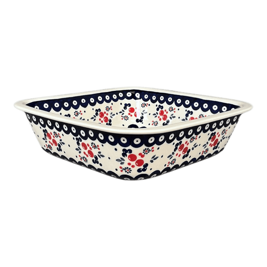 Baker, Square, 11.5" Deep in "Berry Dot" by Manufaktura