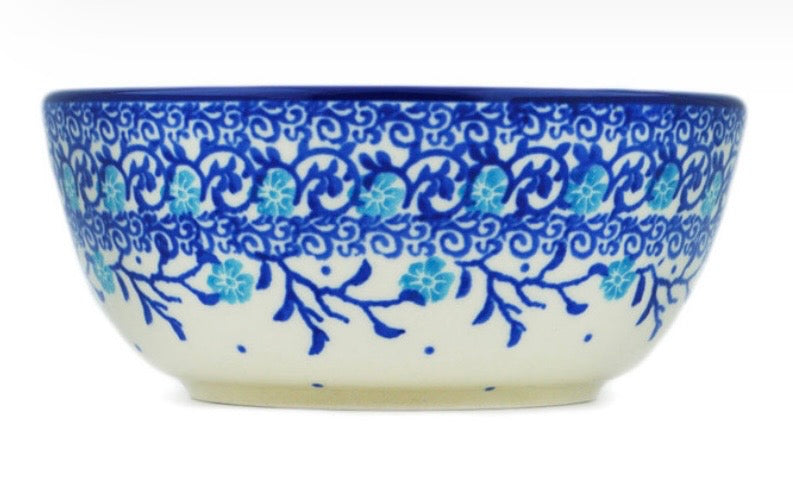 Ceramika Artystyczna, Winter Blue Bird, Bowl 5"