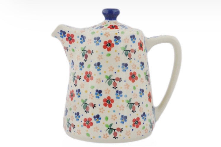 Ceramika Artystyczna, U4794, Spring Meadow, Tea or Coffee Pot 37 oz