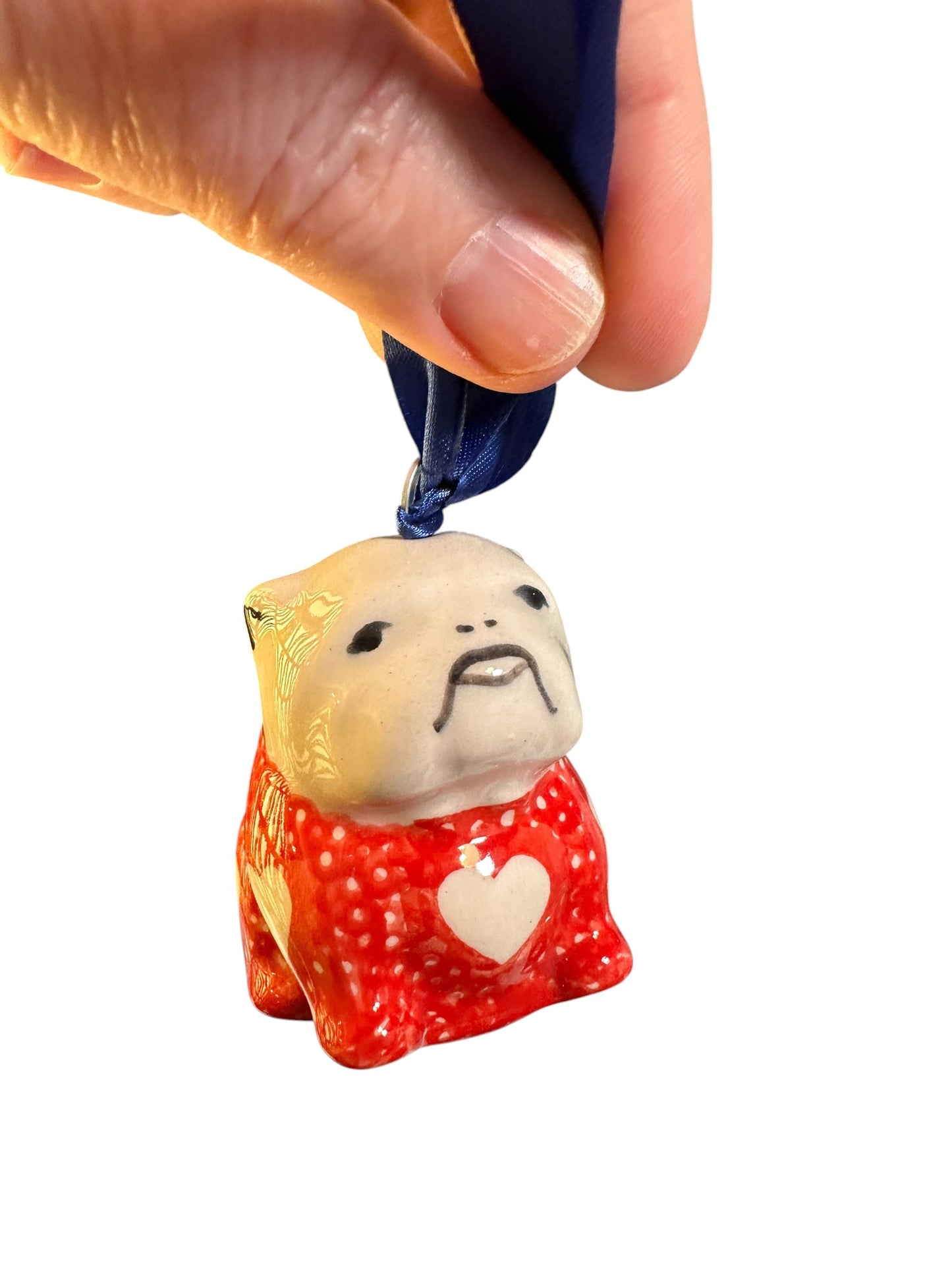 Manufaktura, Heartfelt Hearts, Bulldog, Ornament