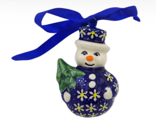 Manufaktura, Daisy, Snowman Ornament 4"