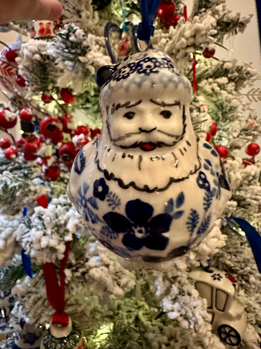 Manufaktura Indigo Garden, Santa Ornament