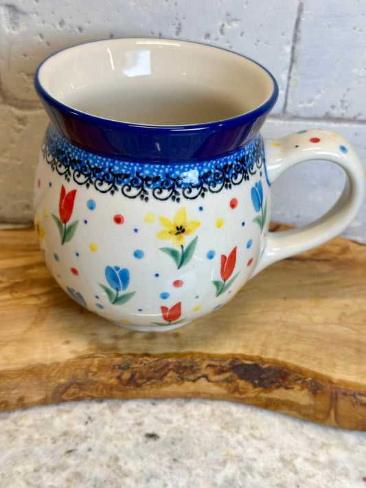 Ceramika Artystyczna, Unikat U4975, Full Bloom, Large Bubble Mug
