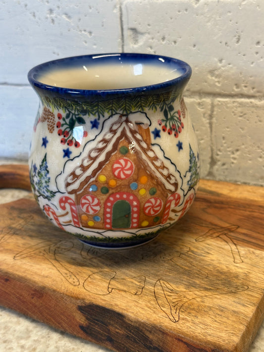 Kalich, Gingerbread House, Large Bubble Mug 16 oz.