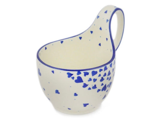 Ceramika Artystyczna Polish Pottery, Sending Love, Loop Mug/Bowl