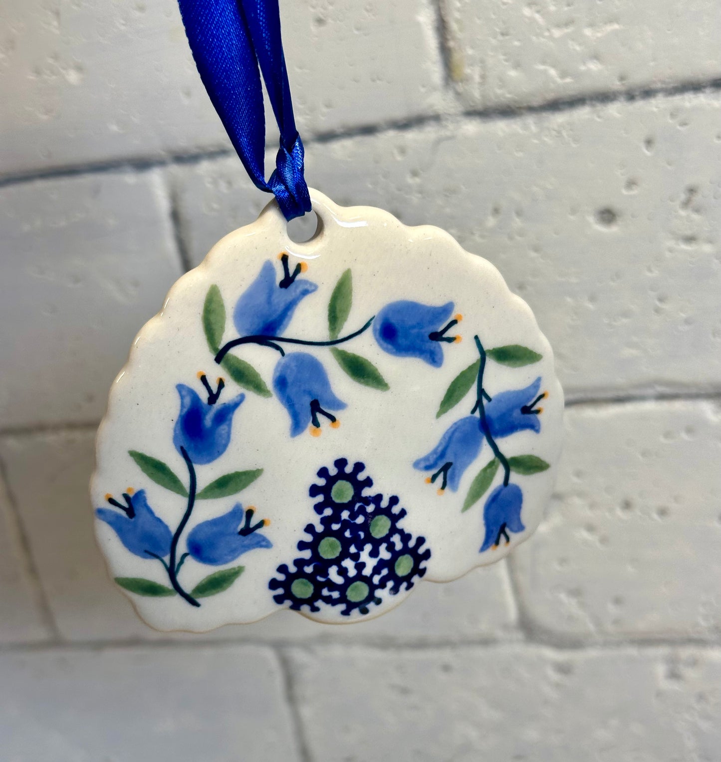 Manufaktura, Bell Flower, Peacock Ornament